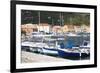 View across the Harbour to Colourful Waterfront Buildings-Ruth Tomlinson-Framed Photographic Print