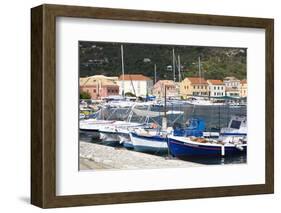 View across the Harbour to Colourful Waterfront Buildings-Ruth Tomlinson-Framed Photographic Print