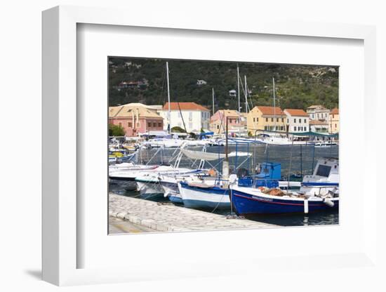 View across the Harbour to Colourful Waterfront Buildings-Ruth Tomlinson-Framed Photographic Print