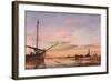 View across the Lagoon, Venice, Sunset, 1850-Edward William Cooke-Framed Giclee Print