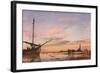 View across the Lagoon, Venice, Sunset, 1850-Edward William Cooke-Framed Giclee Print