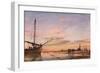 View across the Lagoon, Venice, Sunset, 1850-Edward William Cooke-Framed Giclee Print