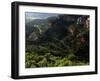 View Across the Limestone Ravine Beaneath the Medieval Village of Siurana, Catalonia, Spain-David Pickford-Framed Photographic Print