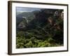 View Across the Limestone Ravine Beaneath the Medieval Village of Siurana, Catalonia, Spain-David Pickford-Framed Photographic Print