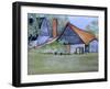 View across the Neighbour's Garden,2016-Joan Thewsey-Framed Giclee Print