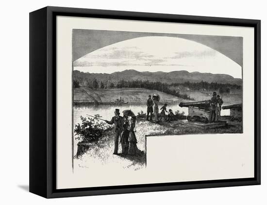 View across the Ottawa, Canada, Nineteenth Century-null-Framed Stretched Canvas