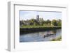 View across the River Wear to Durham Cathedral, Female College Rowers in Training, Durham-Ruth Tomlinson-Framed Photographic Print