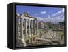 View Across the Roman Forum, Rome, Lazio, Italy, Europe-John Miller-Framed Stretched Canvas