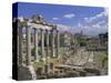 View Across the Roman Forum, Rome, Lazio, Italy, Europe-John Miller-Stretched Canvas