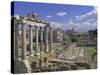 View Across the Roman Forum, Rome, Lazio, Italy, Europe-John Miller-Stretched Canvas