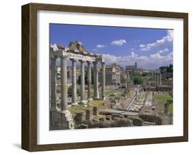 View Across the Roman Forum, Rome, Lazio, Italy, Europe-John Miller-Framed Photographic Print