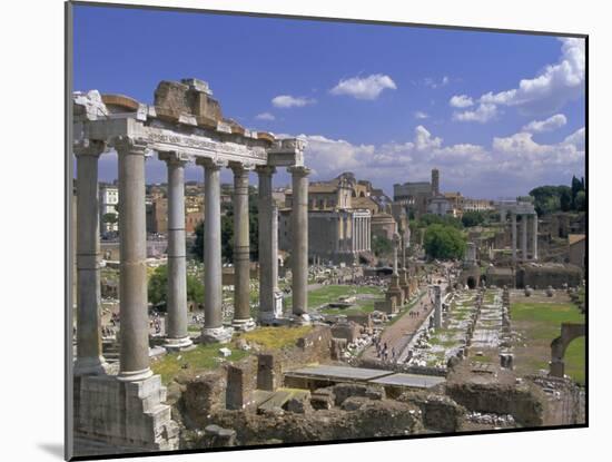 View Across the Roman Forum, Rome, Lazio, Italy, Europe-John Miller-Mounted Photographic Print