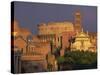 View Across the Roman Forum Towards Colosseum and St. Francesco Romana, Rome, Lazio, Italy, Europe-John Miller-Stretched Canvas