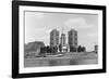 View across the Thames at Battersea. 21st August 1971-Staff-Framed Photographic Print