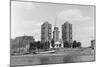 View across the Thames at Battersea. 21st August 1971-Staff-Mounted Photographic Print