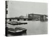 View across the Thames to Cannon Street Station, London, 1958-null-Stretched Canvas