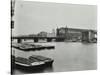 View across the Thames to Cannon Street Station, London, 1958-null-Stretched Canvas