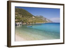 View across the Tranquil Gulf of Molos, Near Vathy (Vathi), Ithaca (Ithaki)-Ruth Tomlinson-Framed Photographic Print