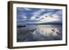 View across the tranquil waters of South Bay at dusk, Kaikoura, Canterbury, South Island, New Zeala-Ruth Tomlinson-Framed Photographic Print