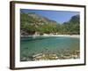 View across the Turquoise Waters of Cala Tuent Near Sa Calobra, Mallorca, Balearic Islands, Spain, -Ruth Tomlinson-Framed Photographic Print