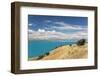 View across the turquoise waters of Lake Pukaki, near Twizel, Mackenzie district, Canterbury, South-Ruth Tomlinson-Framed Photographic Print