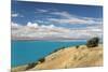 View across the turquoise waters of Lake Pukaki, near Twizel, Mackenzie district, Canterbury, South-Ruth Tomlinson-Mounted Photographic Print