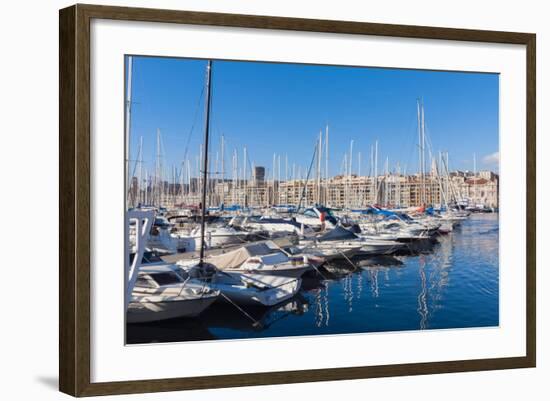 View across the Vieux Port-Nico Tondini-Framed Photographic Print