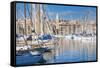 View across the Vieux Port-Nico Tondini-Framed Stretched Canvas