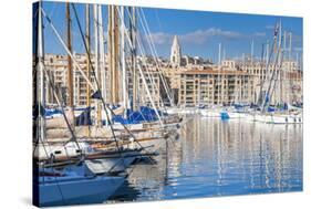 View across the Vieux Port-Nico Tondini-Stretched Canvas