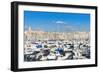 View across the Vieux Port-Nico Tondini-Framed Photographic Print