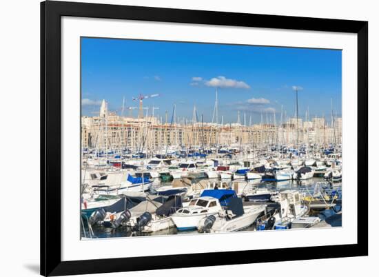 View across the Vieux Port-Nico Tondini-Framed Photographic Print