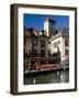 View Across Thiou River to the Chateau, Annecy, Haute-Savoie, Rhone-Alpes, France-Ruth Tomlinson-Framed Photographic Print