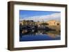 View across Tiber River towards St. Peter's Basilica, Rome, Lazio, Italy, Europe-Hans-Peter Merten-Framed Photographic Print