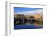 View across Tiber River towards St. Peter's Basilica, Rome, Lazio, Italy, Europe-Hans-Peter Merten-Framed Photographic Print