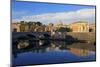 View across Tiber River towards St. Peter's Basilica, Rome, Lazio, Italy, Europe-Hans-Peter Merten-Mounted Photographic Print