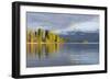 View across tranquil Lake Wanaka, autumn, Roys Bay, Wanaka, Queenstown-Lakes district, Otago, South-Ruth Tomlinson-Framed Photographic Print