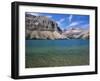 View Across Turquoise Waters of Bow Lake in Summer, Alberta, Canada-Ruth Tomlinson-Framed Photographic Print