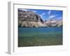 View Across Turquoise Waters of Bow Lake in Summer, Alberta, Canada-Ruth Tomlinson-Framed Photographic Print