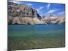 View Across Turquoise Waters of Bow Lake in Summer, Alberta, Canada-Ruth Tomlinson-Mounted Photographic Print