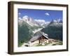 View Across Valley to the Mer De Glace and Mountains, La Flegere, Chamonix, French Alps, France-Ruth Tomlinson-Framed Photographic Print