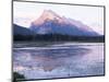 View Across Vermilion Lakes to Mount Rundle, at Sunset, Banff National Park, Alberta, Canada-Ruth Tomlinson-Mounted Photographic Print