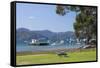 View across Waikawa Bay, an arm of Queen Charlotte Sound (Marlborough Sounds), Waikawa, near Picton-Ruth Tomlinson-Framed Stretched Canvas