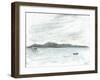 view across water from Jura, 2005-Vincent Alexander Booth-Framed Giclee Print