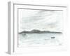 view across water from Jura, 2005-Vincent Alexander Booth-Framed Giclee Print