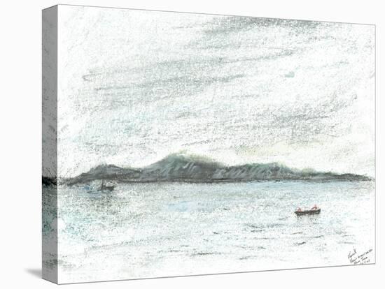 view across water from Jura, 2005-Vincent Alexander Booth-Stretched Canvas