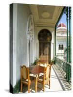 View Along Balcony at the Palacio De Valle, Cienfuegos, Cuba, West Indies, Central America-Lee Frost-Stretched Canvas