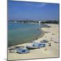 View Along Beach from the Medina Walls, Hammamet, Cap Bon, Tunisia, North Africa, Africa-Stuart Black-Mounted Photographic Print