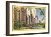 View along Central Park South, New York City-null-Framed Art Print