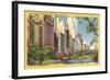 View along Central Park South, New York City-null-Framed Art Print