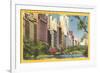 View along Central Park South, New York City-null-Framed Art Print